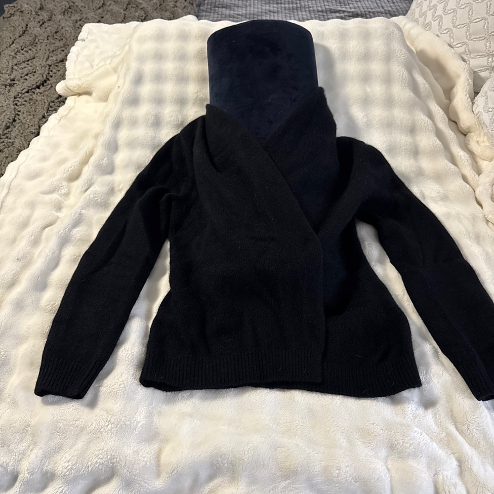 Banana Republic Black Angora Wool Women's Cardigan